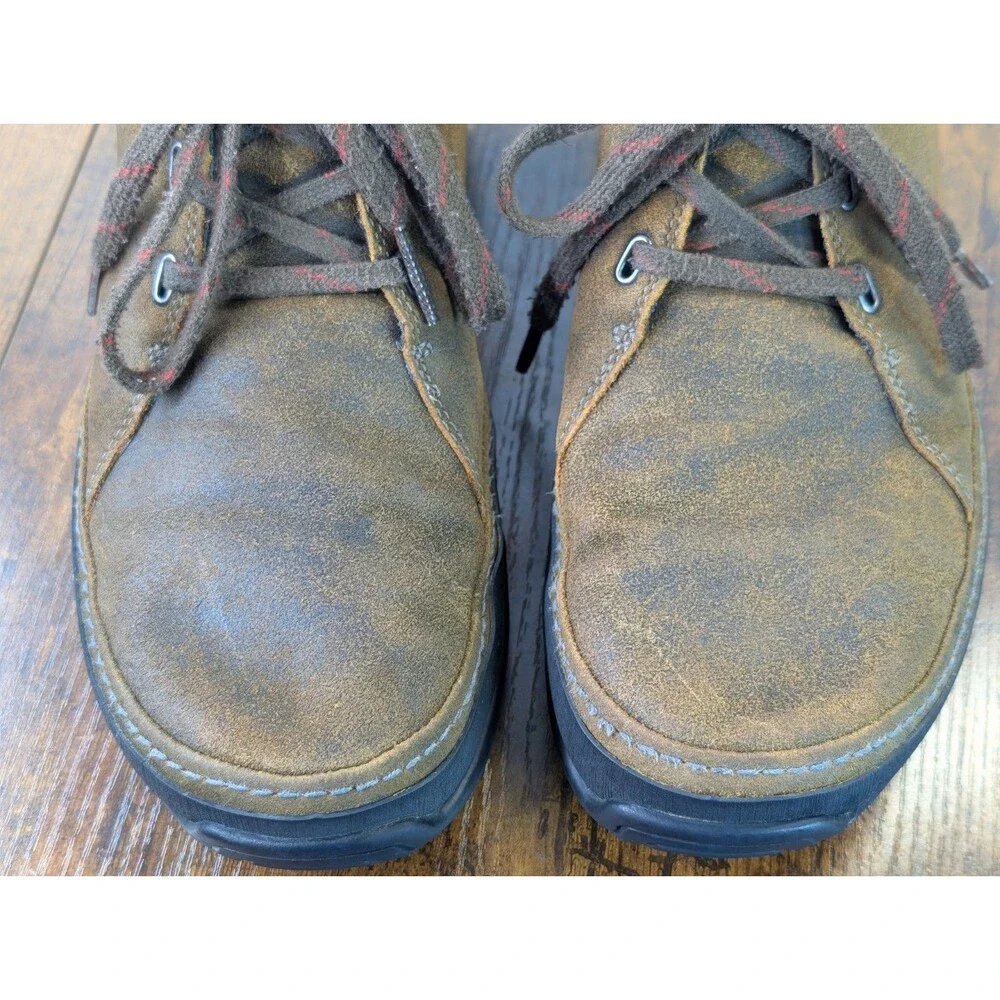 Ahnu Harris Men's Leather Chukka Boots Brown Vibram Sole Size 10.5